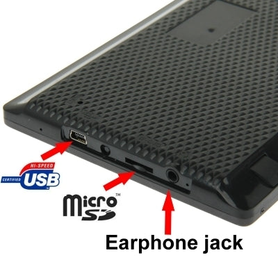 7.0 inch TFT Touch Screen Car GPS Navigator, 800 x 480 pixel, Support Voice Broadcast, FM Transmitter Function, Built in 8GB Memory and Map(Black)