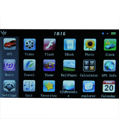 5.0 inch 800 x 480 Pixels TFT Touch Screen Car GPS Navigator,Built 8GB Memory and Map, Support Voice Broadcast, FM Transmitter Function and TF Card(Black)