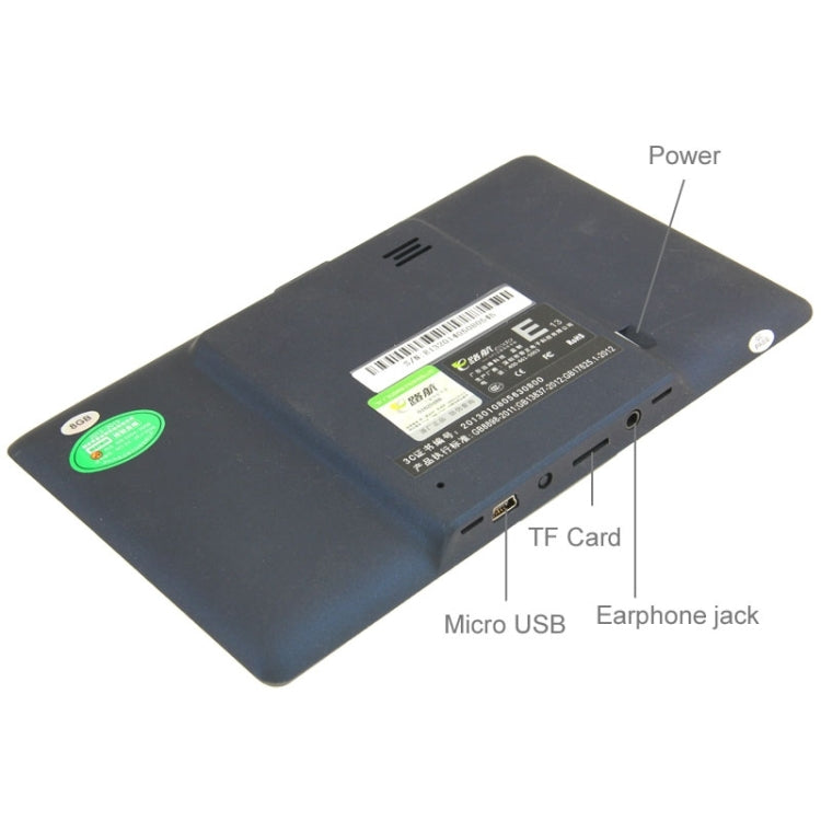 Eroda , 7.0 inch TFT Touch Screen 800 x 480 Pixels Car GPS Navigator with Micro SD (TF) Card Slot, Free 8GB Memory and Map, Support Voice Broadcast, FM Transmitter Function, E13