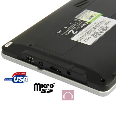 Eroda Z700 Black, 7.0 inch TFT Touch Screen 800 x 480 Pixels Car GPS Navigator with Micro SD (TF) Card Slot, Free 4GB Memory and Map, Support Voice Broadcast, FM Transmitter Function(Black)