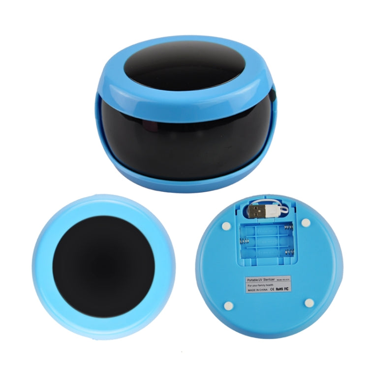 Mini UV Sterilizer with USB Cable for iPhone / Keys / Spoons / Small Product, KD-X-01(Blue)