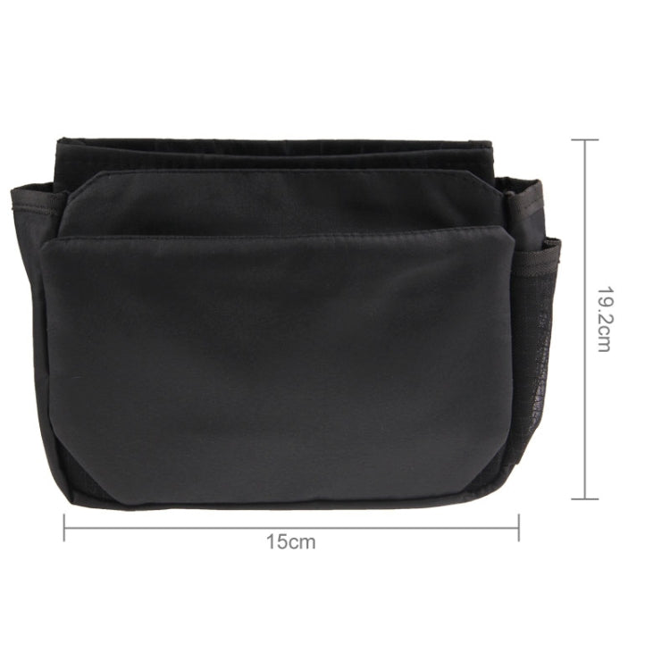 Multifunctional Storage Bag , Size: approx. 20cm x 14.5cm x 7cm(Black)