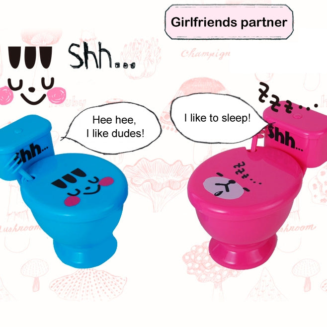 Best Gifts 300ML Funny Cute Toilet Cup with Spoon Novelty Plastic Mug