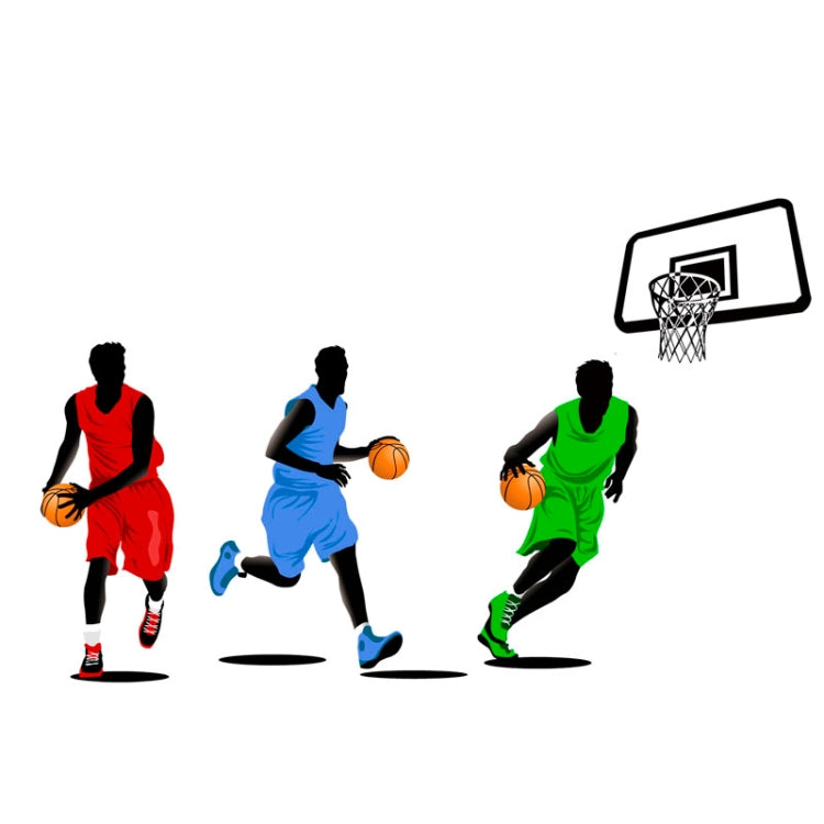 3D Playing Basketball Pattern Removable Wall Stickers for Home Decoration, Size: 90cm x 60cm