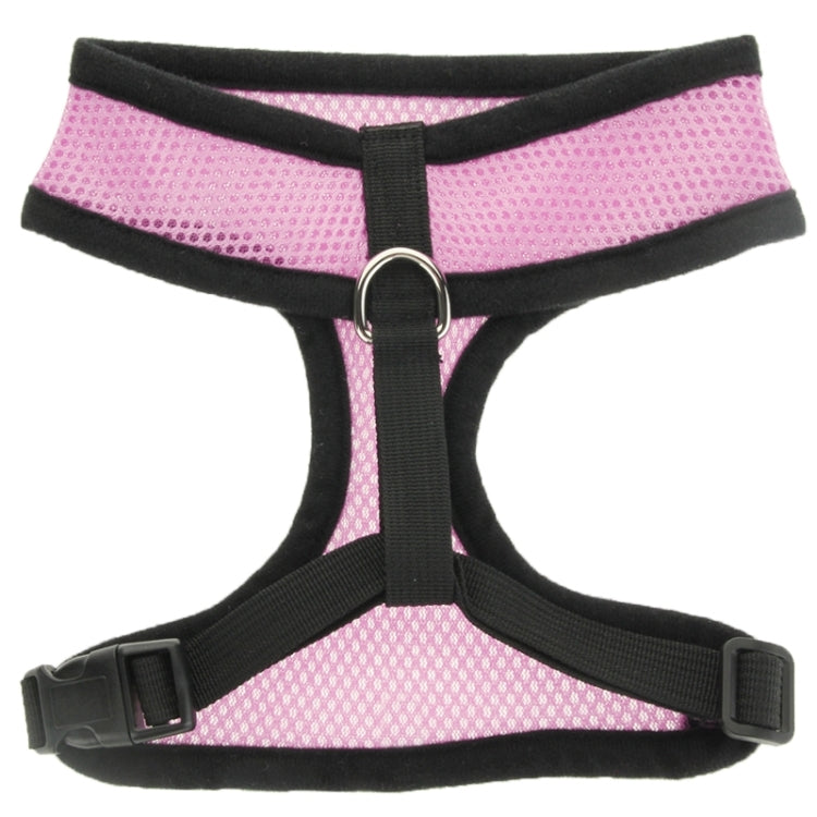 Soft Adjustable Pet Dog Mesh Vest Harness, S(Pink)