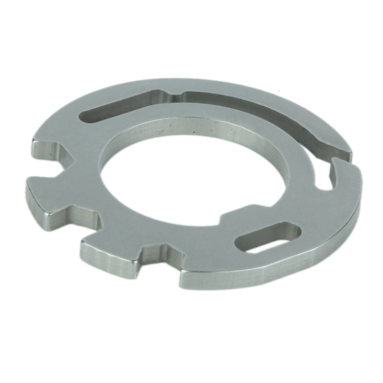 Multifunctional Round Shape Stainless Steel Key Chain with Bottle Opener