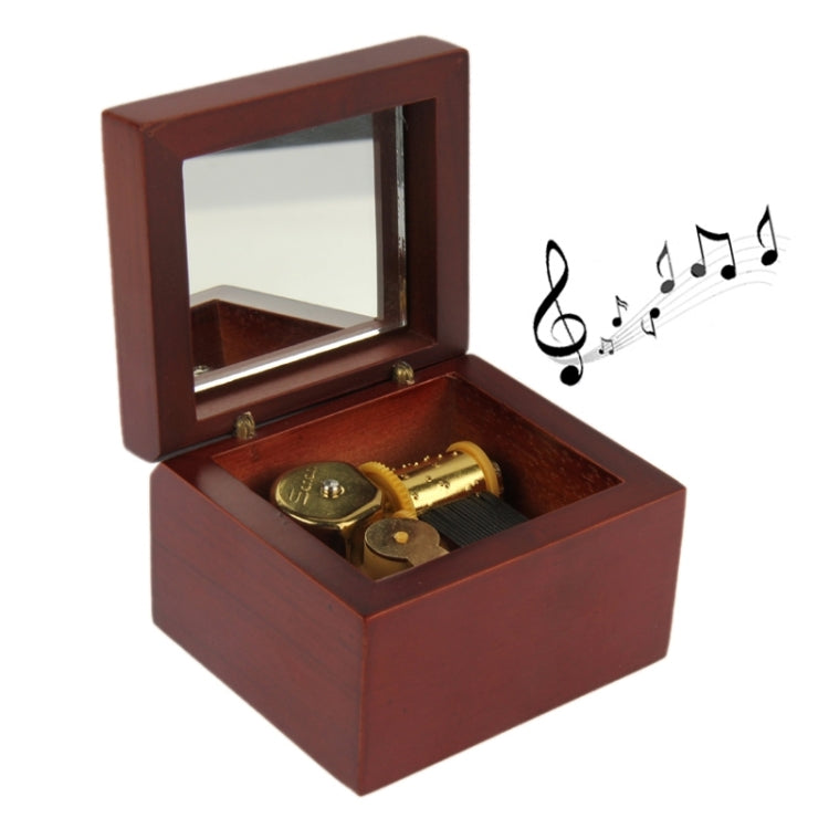 Red Wood Music Box for Toy Kids Birthday Party Favor Gift Children Kid Birthday Gift