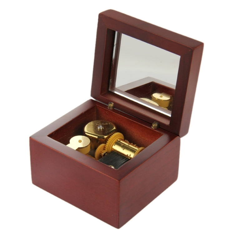 Red Wood Music Box for Toy Kids Birthday Party Favor Gift Children Kid Birthday Gift
