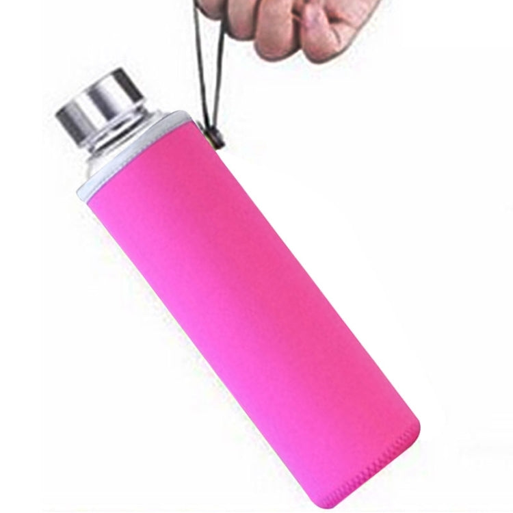 Universal Portable Glass Cup / Insulation Cup / Lemon Cup Set with Hand Rope, Random Color Delivery