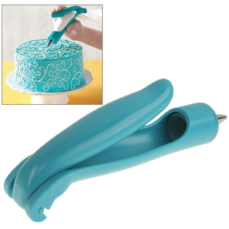 E-Z Deco Icing Pen Bakeware Cake Flower Framed Tools Mounting Patterns Gun with 2 Bags + 2 Nozzles