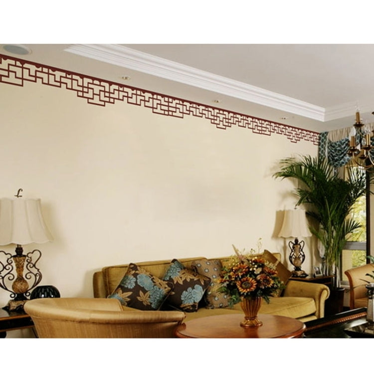 Wall Decor Chinese Style Vestibule Lattice Removable Wall Stickers, Size: 100cm x 20cm