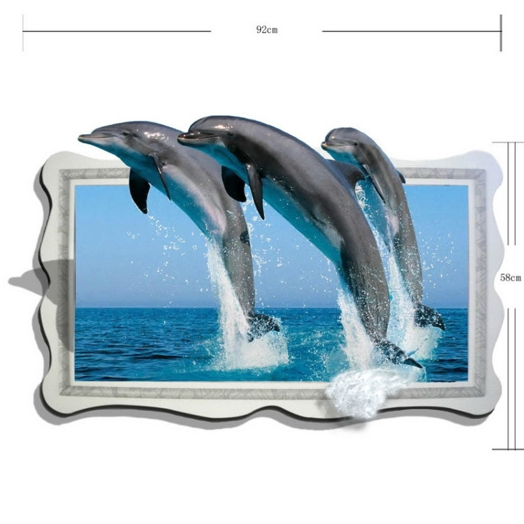 Wall Decor 3D Animal Removable Wall Stickers, Size: 92cm x 58cm