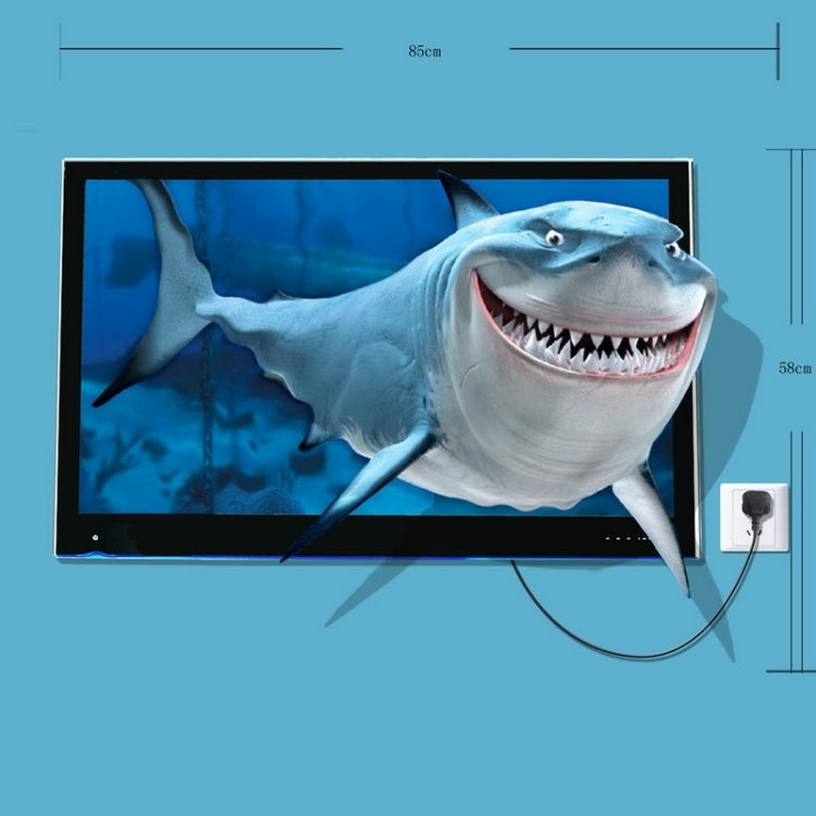 Wall Decor 3D Animal Removable Wall Stickers, Size: 85cm x 58cm