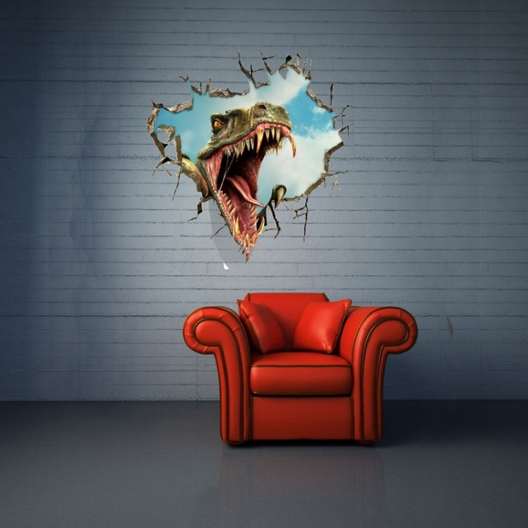 Wall Decor 3D Animal Removable Wall Stickers, Size: 58cm x 66cm