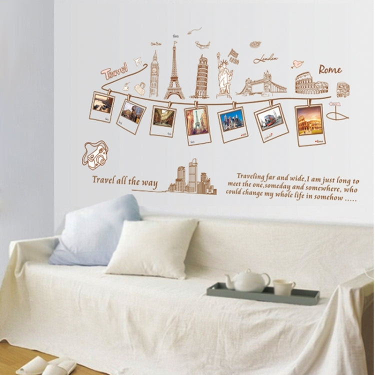 Home Decor European Landscape Removable Wall Stickers, DIY Free Combination, Size: 60cm x 90cm