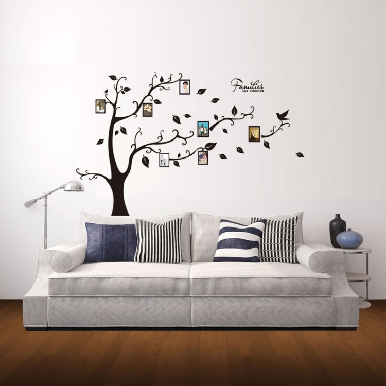 Home Decor Tree Pattern Photo Frame Removable Wall Stickers, DIY Free Combination, Size: 60cm x 90cm