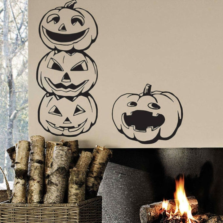 Home Decor Lovely Pumpkin Removable Wall Stickers, DIY Free Combination, Size: 60cm x 75cm