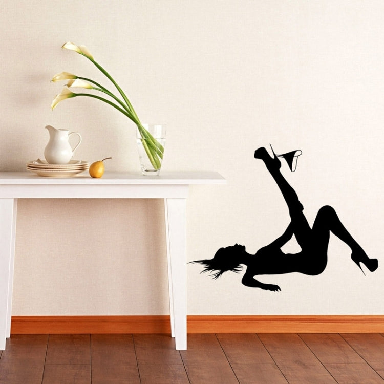 Wall Decor Sexy Outline Removable Wall Stickers, Size: 60cm x 70cm