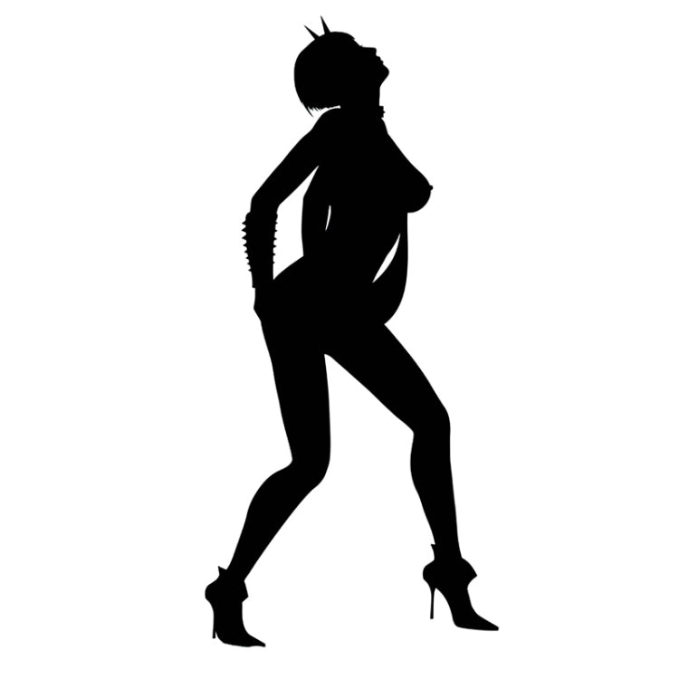 Wall Decor Sexy Outline Removable Wall Stickers, Size: 60cm x 29cm