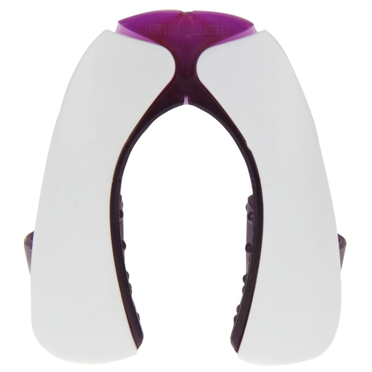 Silicone Safe Slice Knife Guard Finger Protector Vegetable Protector Armguard Device (White + Purple)