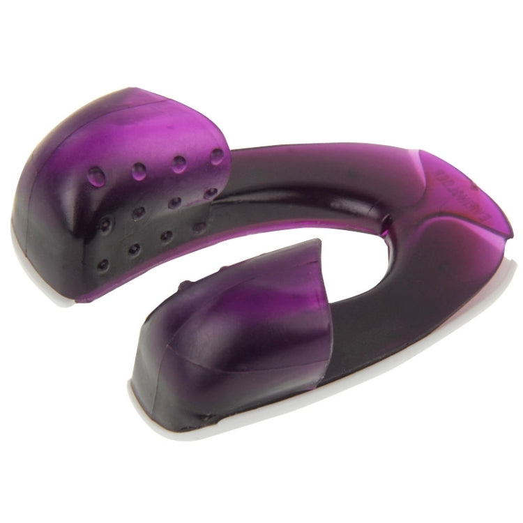 Silicone Safe Slice Knife Guard Finger Protector Vegetable Protector Armguard Device (White + Purple)