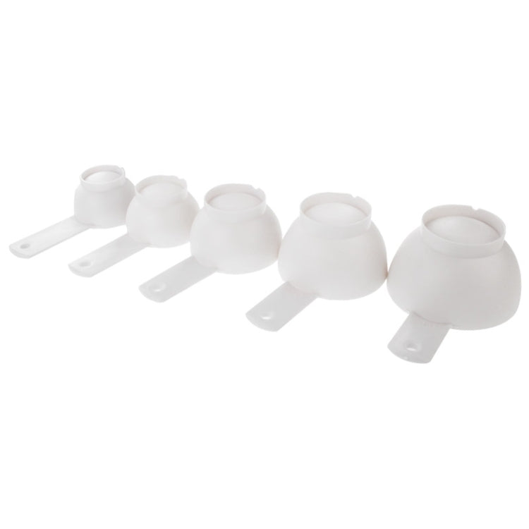 7pcs Kitchen Tool Plastic Measuring Cup, Including Scraper, Egg Separator, 1/4 Cup (60ml), 1/3 Cup (80ml), 1/2 Cup (120ml), 3/4 Cup (180ml), 1 Cup (240ml)(White)