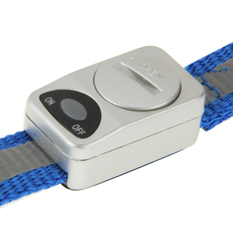 Nylon Dog Puppy LED Flashing Leash Pet Training Lead Rope for Daily Walking, Length: 1.2m(Blue)