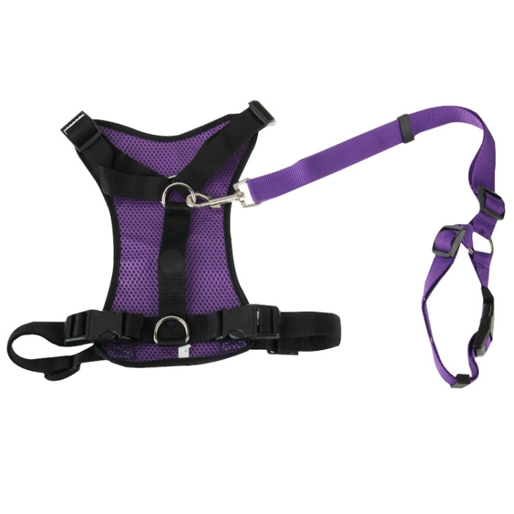 Pet Dog Chest Suspenders with Traction Rope, Size: L