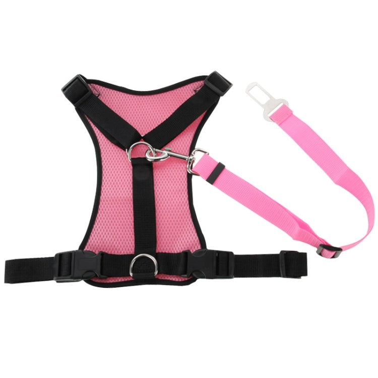 Pet Dog Chest Suspenders with Safety Belt, Size: L