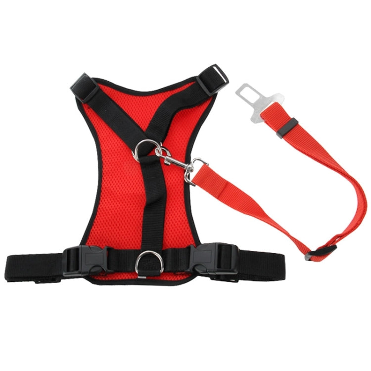 Pet Dog Chest Suspenders with Safety Belt, Size: L