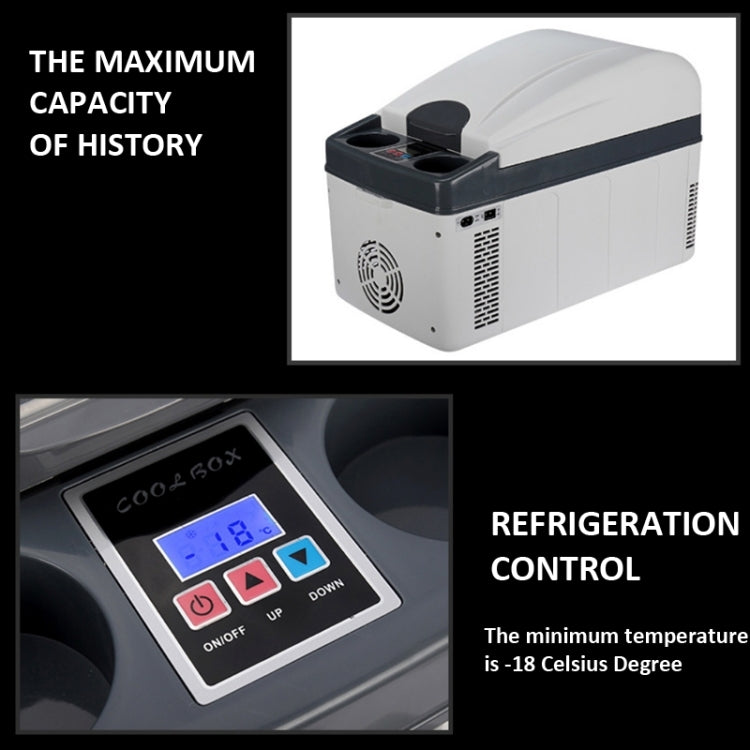 KM-20L 20L Double Refrigeration Car Electric Cooler / Warmer, 12V-24V for Car, 220V for Home