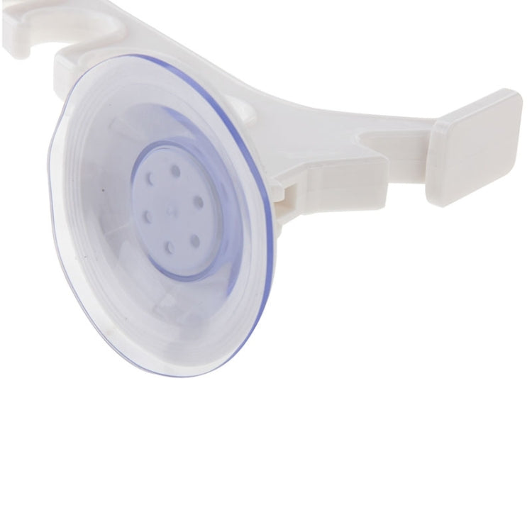Powerful Sucker Bathroom Clothes Hanger with 4 Hook(White)