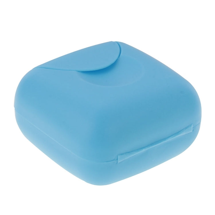 Creative Plastic Travel Soap Box with Cover and Lock, Small Size, Random Color Delivery