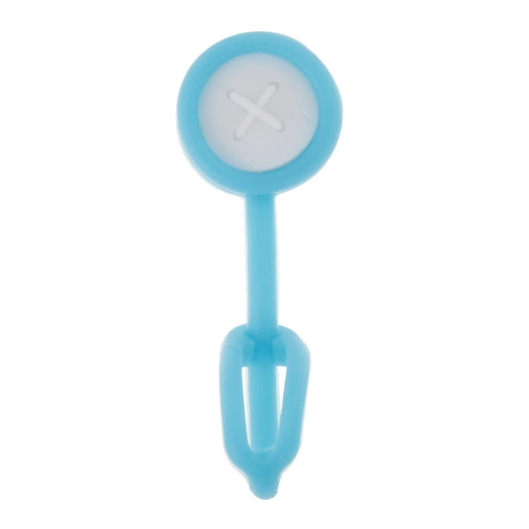 2 PCS Creative Button Magnet Silicone Hook, Random Color Delivery