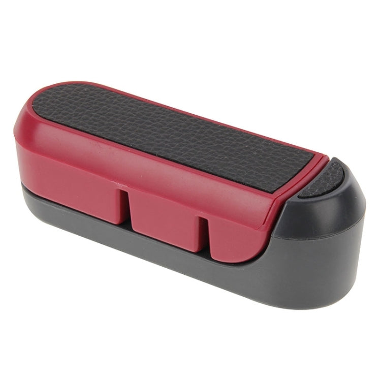Rotatable 2 Stage Storage Knife Sharpener (Black+Red)