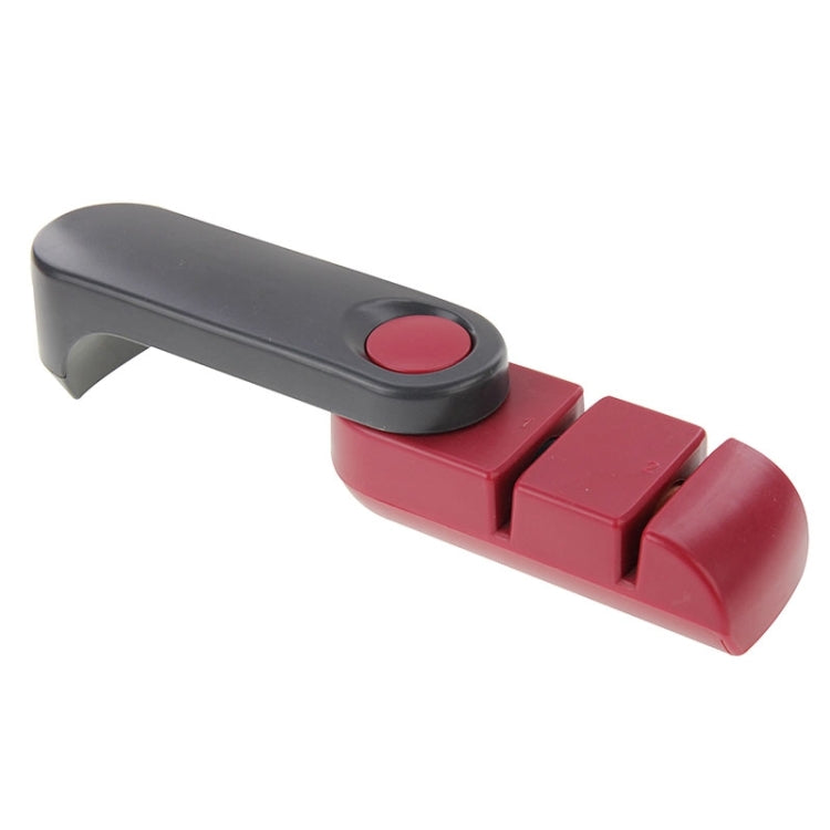 Rotatable 2 Stage Storage Knife Sharpener (Black+Red)