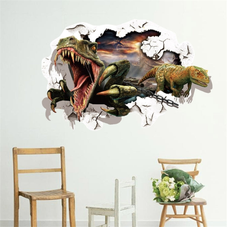 3D Home Decor Dinosaurs Removable Wall Stickers, Size: 60cm x 90cm