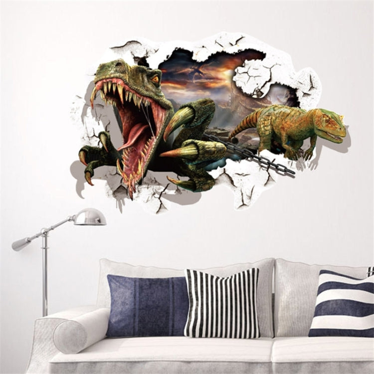 3D Home Decor Dinosaurs Removable Wall Stickers, Size: 60cm x 90cm