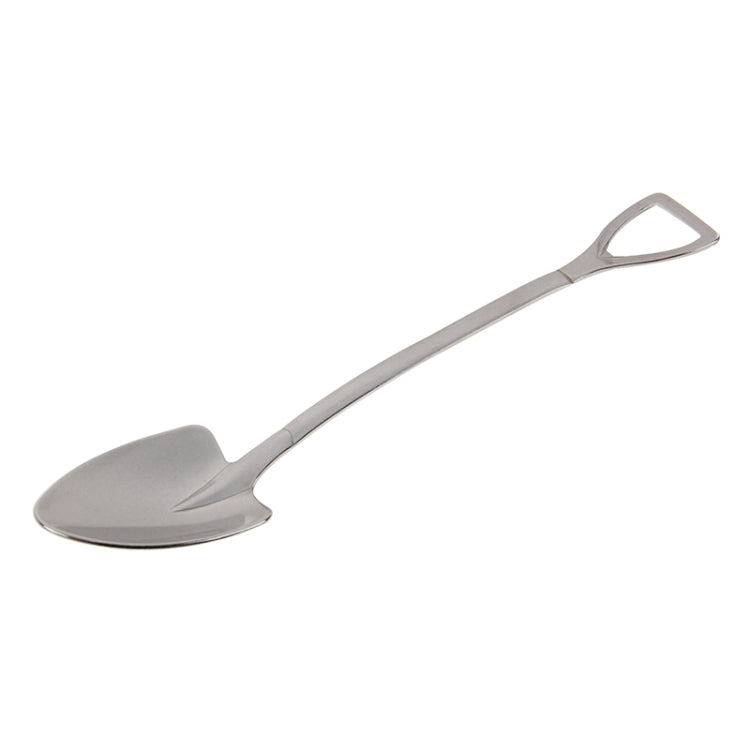 Creative Shovel Shape Stainless Steel Spoon(Silver)