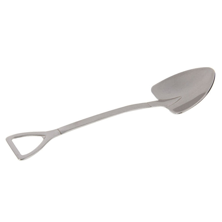 Creative Shovel Shape Stainless Steel Spoon(Silver)