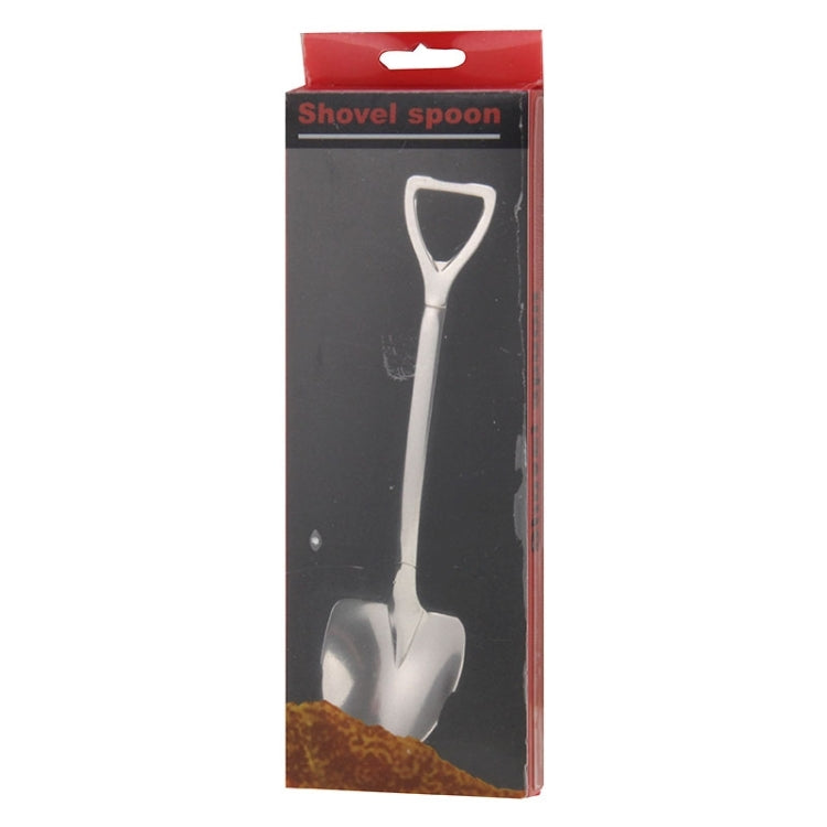 Creative Shovel Shape Stainless Steel Spoon(Silver)
