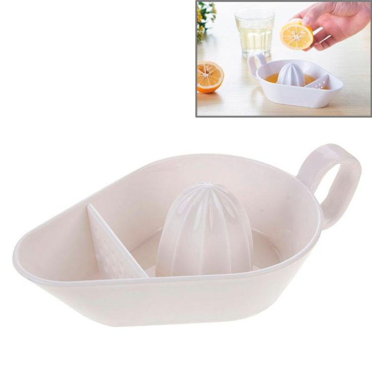 Creative Aladdin Lamp Type Manual Lemon Filter Juicer / Squeezer(White)