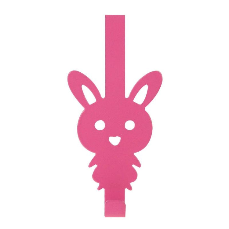 Creative Cartoon Rabbit Iron Door Post Hook(Pink)