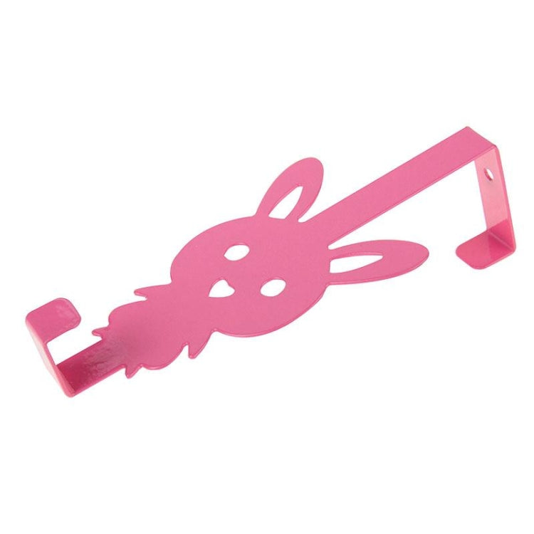 Creative Cartoon Rabbit Iron Door Post Hook(Pink)