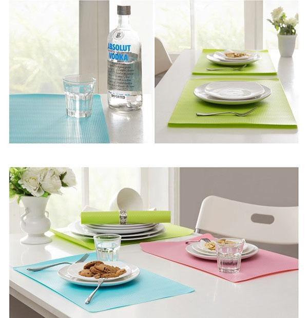 40x30cm Anti-skidding Silicone Heat Insulation Mat for Food Dish / Beverage / Oven / Kid Table