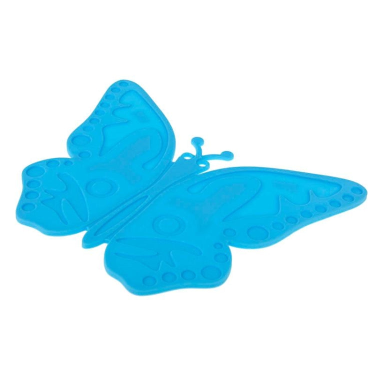 Butterfly Pattern Heat-resistant Anti-skidding Silicone Heat Insulation Mat(Blue)