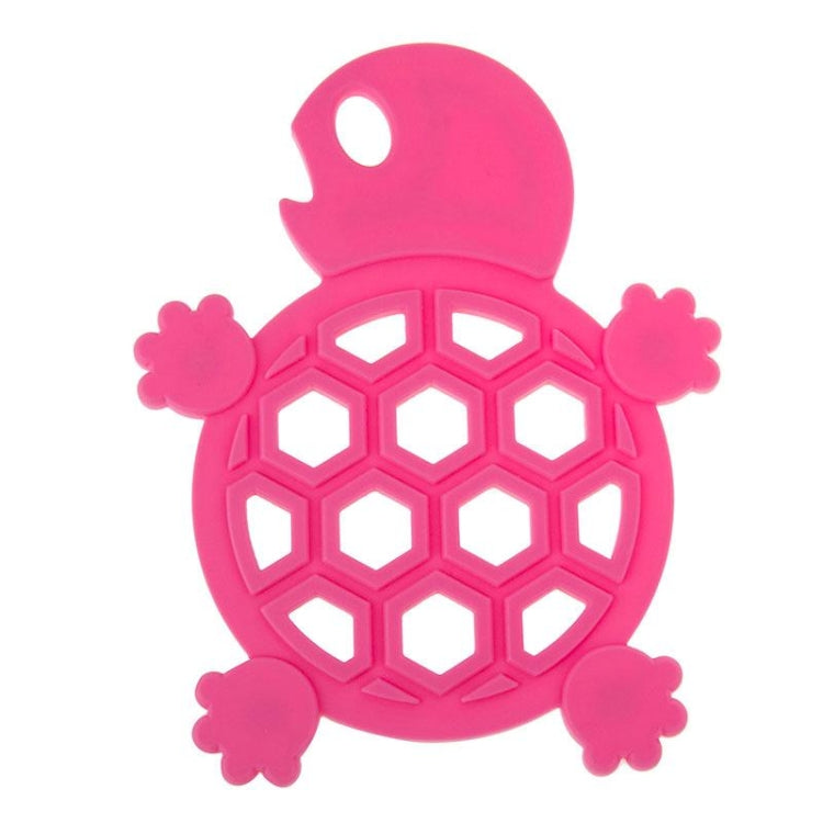 Tortoise Pattern Heat-resistant Anti-skidding Silicone Heat Insulation Mat, Random Color Delivery(Magenta)