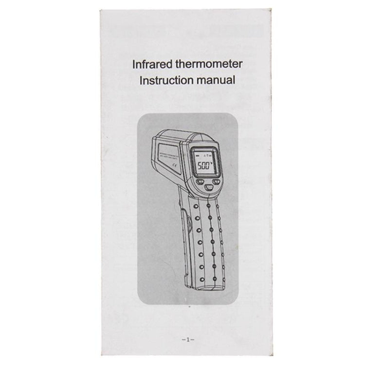 DT-8500 LCD Digital Infrared Thermometer, Temperature Range: -50-500 Celsius Degree(Grey)