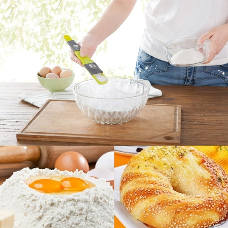 Creative Adjustable Measuring Baking Measuring Spoon with 9 Different Accurate Measurement Amount(Green)