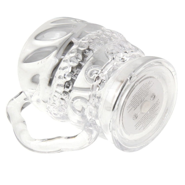 350ml Santa Claus Pattern Colorful Induction LED Flash Cup